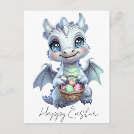 Happy Easter Dragon Postcard Briefkaart