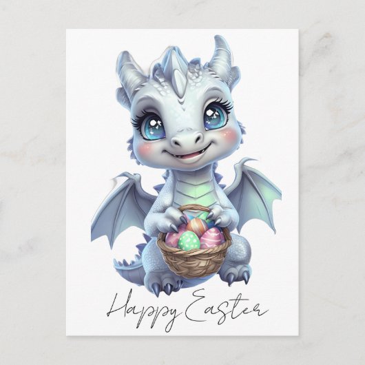 Happy Easter Dragon Postcard Briefkaart (Voorkant)