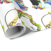 Happy Easter Dragons Cadeaupapier (Rol Hoek)