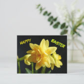 Happy Easter Dubbelbloemige narcissen Briefkaart (Staand voorkant)