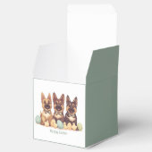 Happy Easter Duitse herdershonden Bedankdoosjes (Geopend)