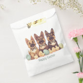 Happy Easter Duitse herdershonden Bedankzakje (Gezegeld)