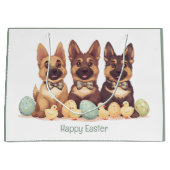 Happy Easter Duitse herdershonden Groot Cadeauzakje (Voorkant)