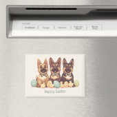 Happy Easter Duitse herdershonden Magneet (Insitu (Vaatwasser))