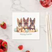 Happy Easter Duitse herdershonden Servet (Insitu)