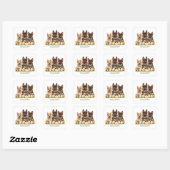 Happy Easter Duitse herdershonden Vierkante Sticker (Vel)
