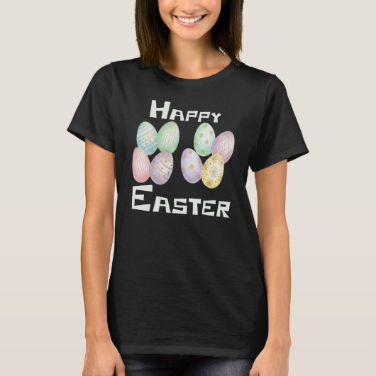Happy Easter, Easter Eggs Hunt T-shirt (Voorkant)