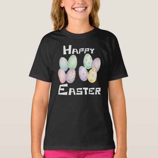 Happy Easter, Easter Eggs Hunt T-shirt (Voorkant)