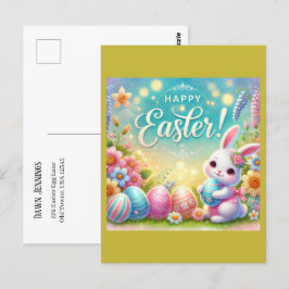 Happy Easter: een dag van liefde en lachen Briefkaart