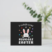Happy Easter Egg Animal Bunny Easter Funny Gift Briefkaart (Staand voorkant)