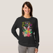 Happy Easter Egg Basket Bunny Ears 2 T-shirt (Voorkant volledig)