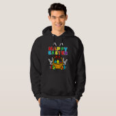 Happy Easter Egg Basket Bunny Ears Hoodie (Voorkant volledig)
