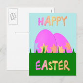 Happy Easter Egg Briefkaart (Voorkant / Achterkant)