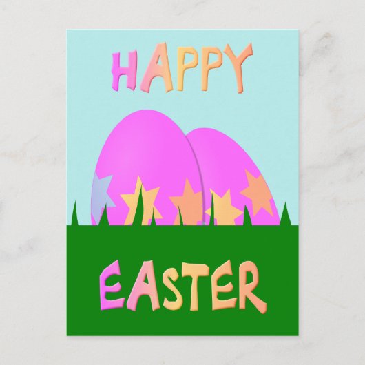 Happy Easter Egg Briefkaart (Voorkant)