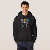Happy Easter Egg Bunny Dance Cute Boys Girls Kids  Hoodie (Voorkant volledig)