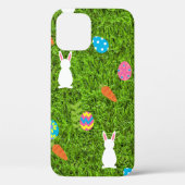 happy Easter Egg Bunny rabbit kawaii grass Case-Mate iPhone Case (Achterkant)