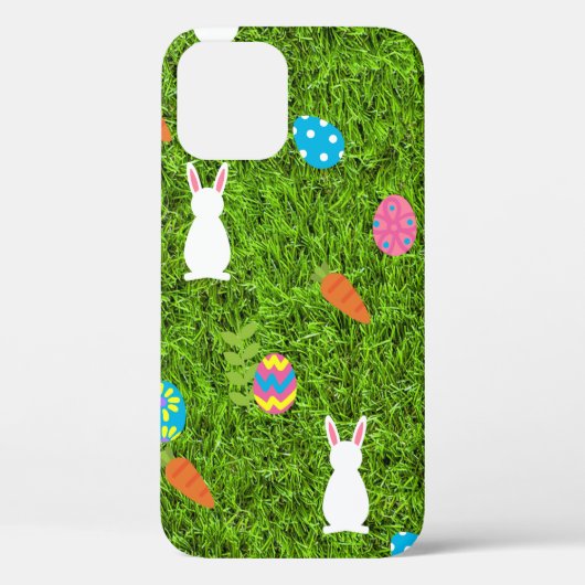 happy Easter Egg Bunny rabbit kawaii grass Case-Mate iPhone Case (Achterkant)