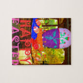 Happy Easter Egg Centerpiece voor de lente Legpuzzel (Horizontaal)