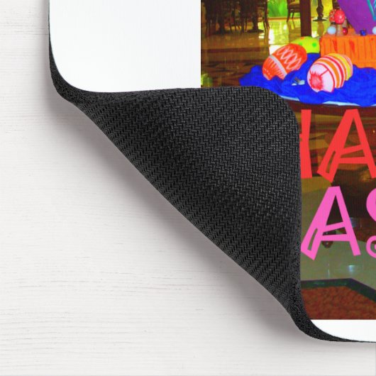 Happy Easter Egg Centerpiece voor de lente Muismat (Hoek)