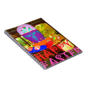 Happy Easter Egg Centerpiece voor de lente Notitieboek (Rechterzijde)