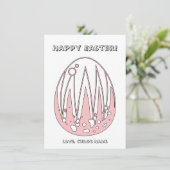 Happy Easter Egg Child's Coloring Page (Staand voorkant)