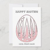 Happy Easter Egg Child's Coloring Page (Voorkant)
