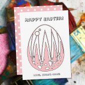 Happy Easter Egg Child's Coloring Page
