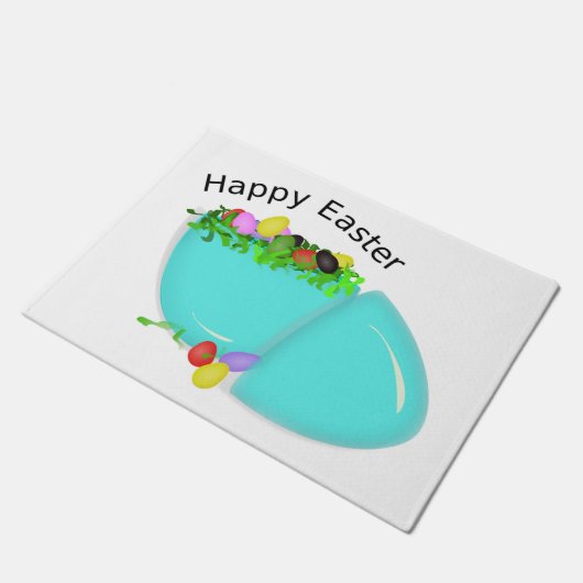 "HAPPY EASTER" EGG DEURMAT (Schuin)