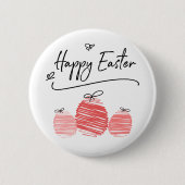 Happy Easter Egg Doodle Button (Voorkant)