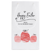 Happy Easter Egg Doodle Gift Bag Klein Cadeauzakje (Achterkant)