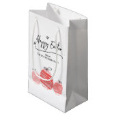 Happy Easter Egg Doodle Gift Bag Klein Cadeauzakje (Voorkant Gekanteld)