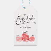 Happy Easter Egg Doodle Gift Labels Cadeaulabel (Voorkant)