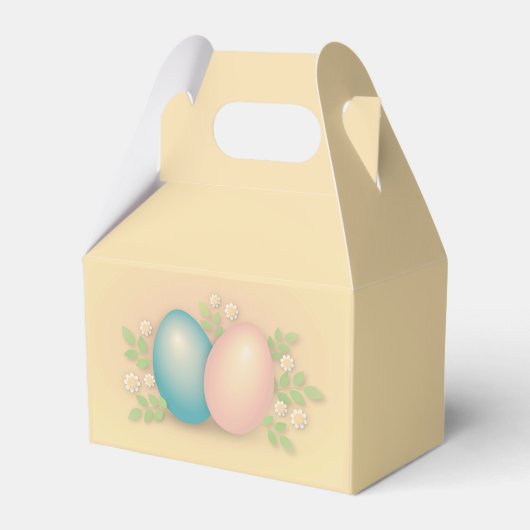 Happy Easter Egg & Flowers Bedankdoosjes (Voorkant Zijde)