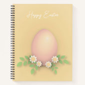 Happy Easter Egg & Flowers Notitieboek (Voorkant)