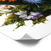 Happy Easter Egg Forest Natuur Poster (Hoek)