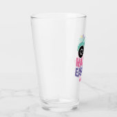 Happy Easter Egg Girly Truck Modern Name Glas (Rechts)