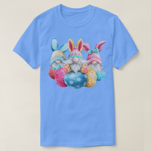 Happy Easter Egg Gnomes Three Easter Bunny Ears Ga T-shirt (Design voorkant)