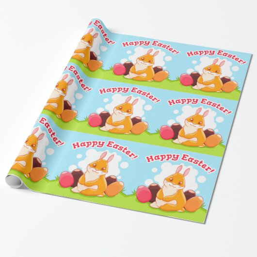 Happy Easter Egg Hunt Cadeaupapier (Uitgerold)
