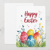 Happy Easter Egg Hunt Feestdagenkaart (Voorkant / Achterkant)