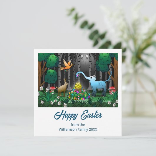 Happy Easter Egg Hunt Feestdagenkaart (Staand voorkant)