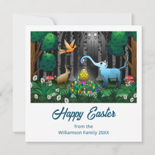 Happy Easter Egg Hunt Feestdagenkaart