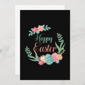 Happy Easter Egg Hunt Festival Holiday Gift Kaart (Voorkant / Achterkant)