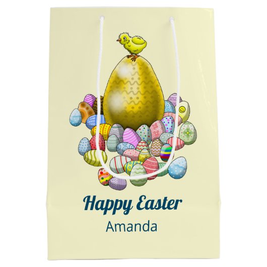 Happy Easter Egg Hunt Medium Cadeauzakje (Achterkant)
