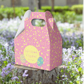 Happy Easter Egg Hunt roze hand trekken Bedankdoosjes