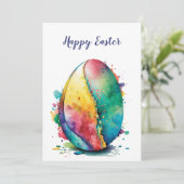 Happy Easter Egg Kaart Design Wenskaart (Staand voorkant)
