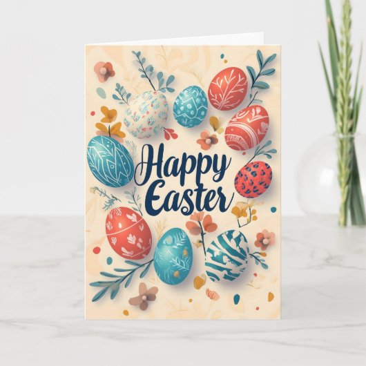 Happy Easter Egg Kaarten (Voorkant)