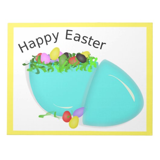 "HAPPY EASTER" EGG NOTITIEBLOK (Voorkant)