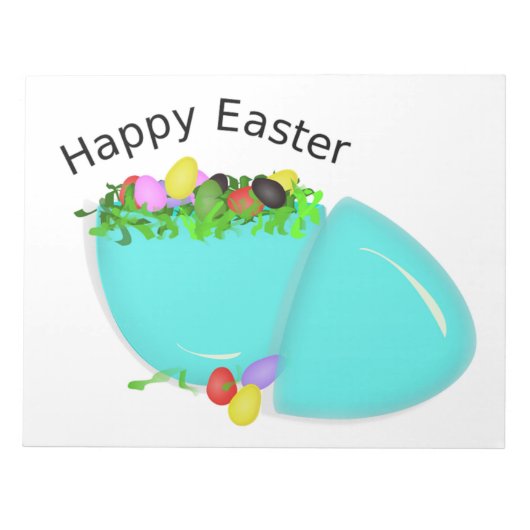 "HAPPY EASTER" EGG NOTITIEBLOK (Voorkant)