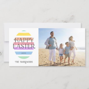 Happy Easter Egg Paasfoto Feestdagenkaart