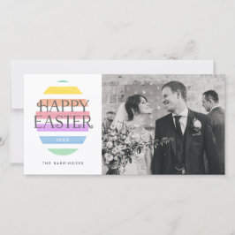 Happy Easter Egg Paasfoto Feestdagenkaart